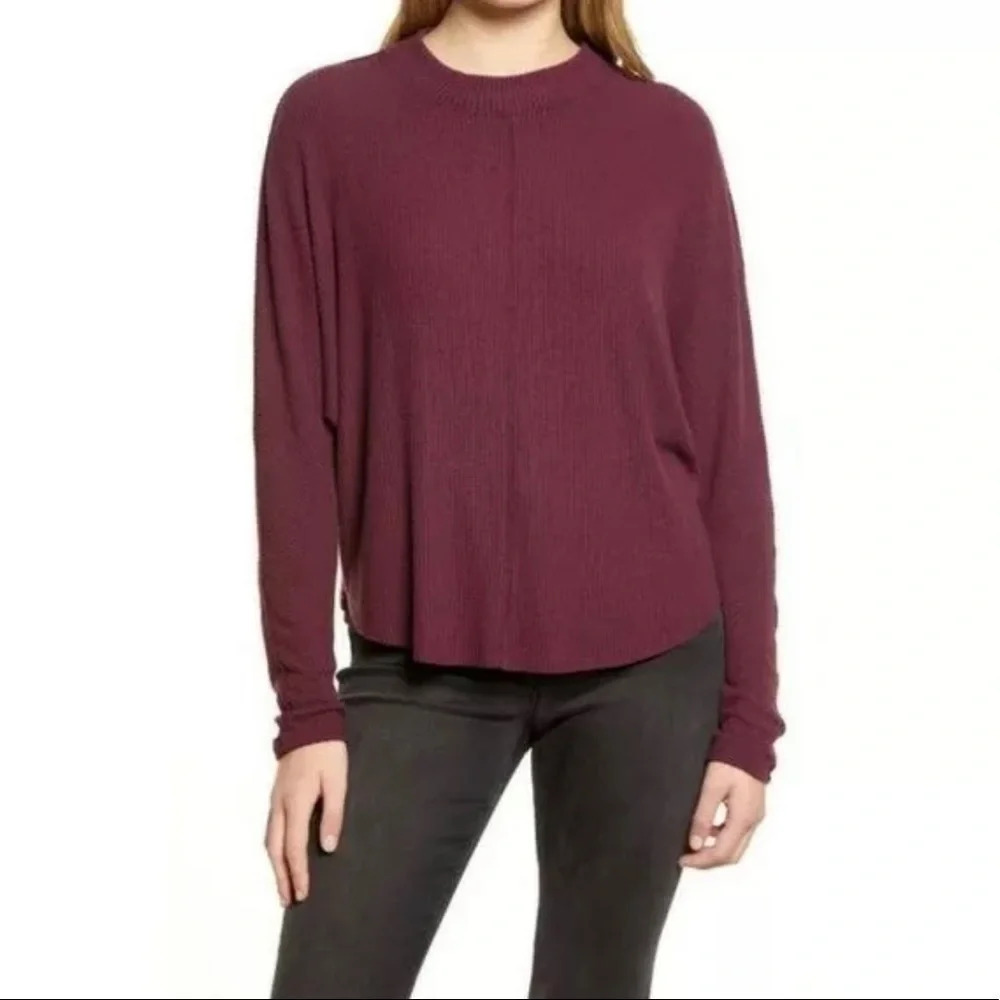 Treasure & Bond Mock Neck Knit Pullover Sweater Size XXS
